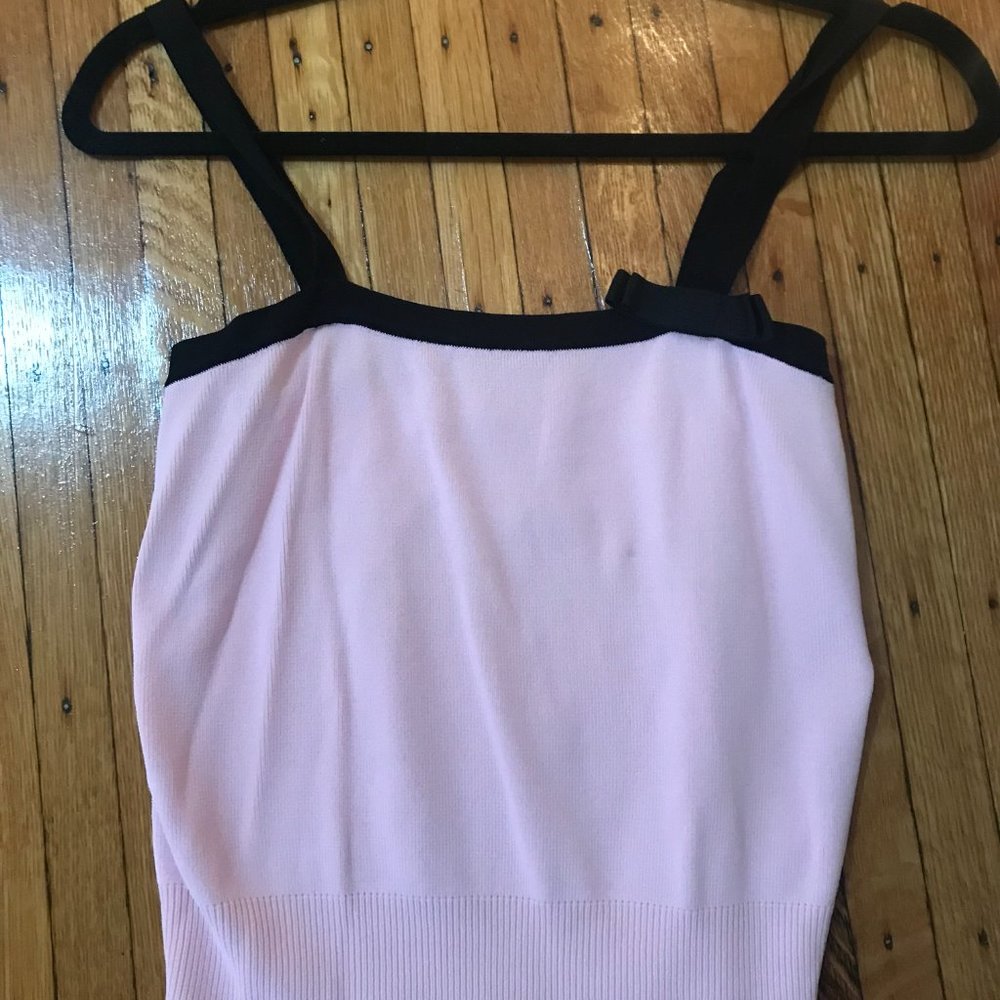 vintage knit pink tank top